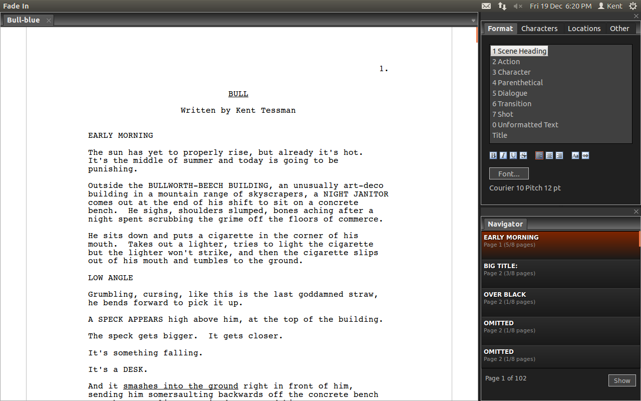 Download free screenplay writing software software
